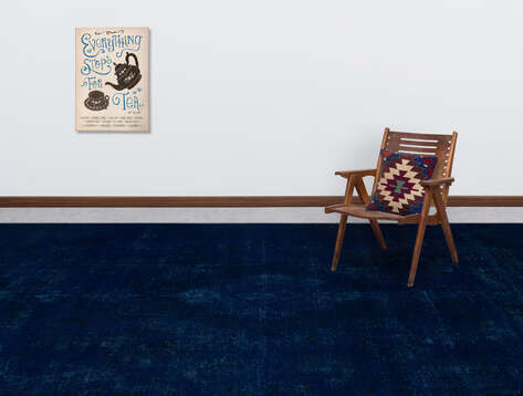Apex Vintage Halı XLarge Mavi 24531 270 cm X 383 cm - 4