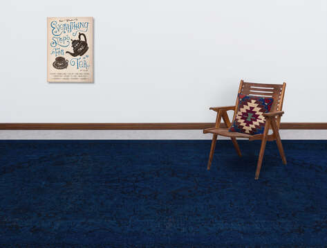 Apex Vintage Halı XLarge Mavi 24556 262 cm X 390 cm - 4