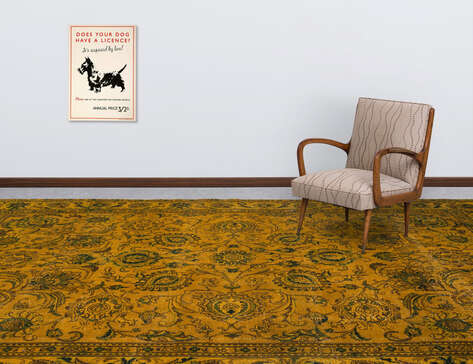 Apex Vintage Halı XLarge Sarı 11443 276 cm X 393 cm - 4