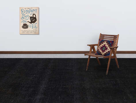 Apex Vintage Halı XLarge Siyah 24597 295 cm X 395 cm - 4