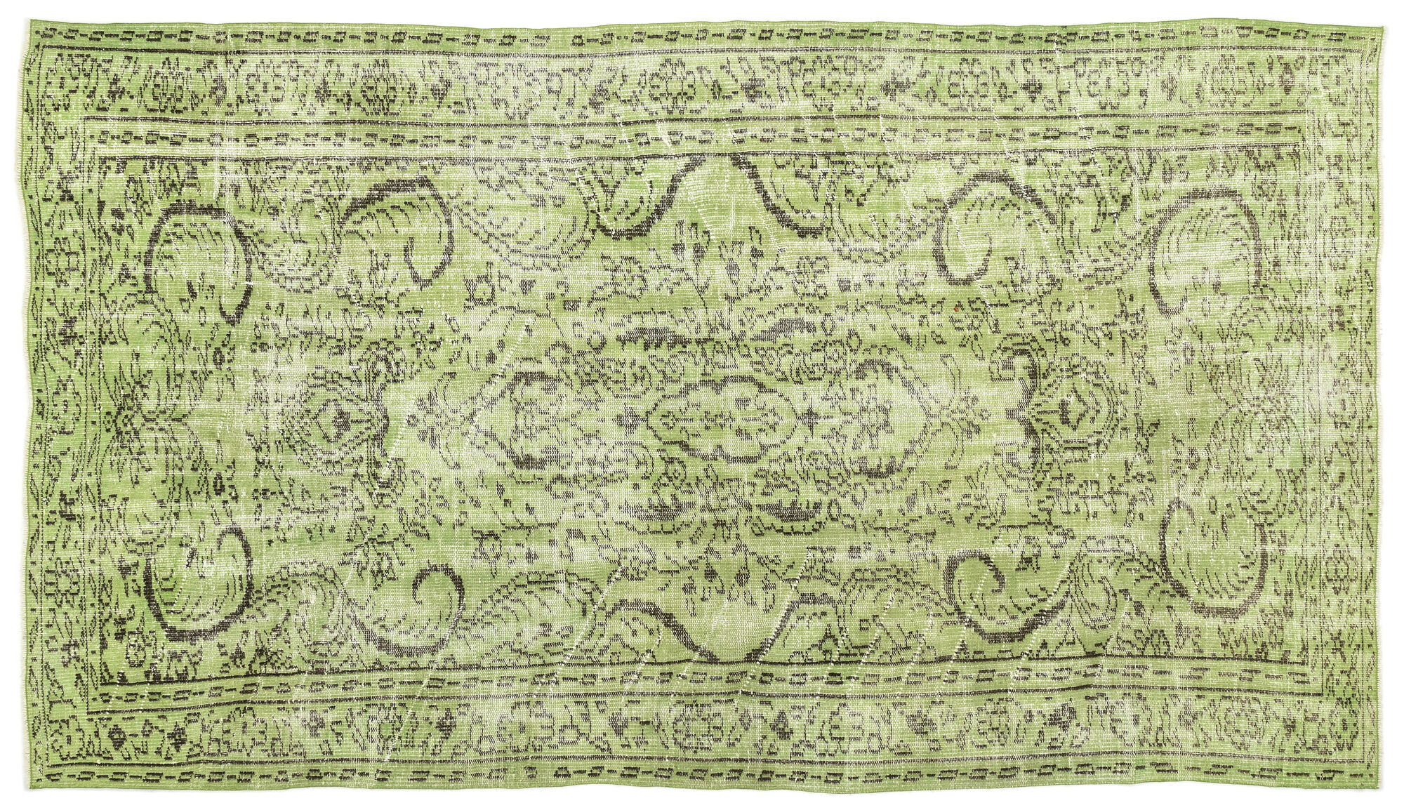 Apex Vintage Halı Yeşil 13109 158 cm X 274 cm