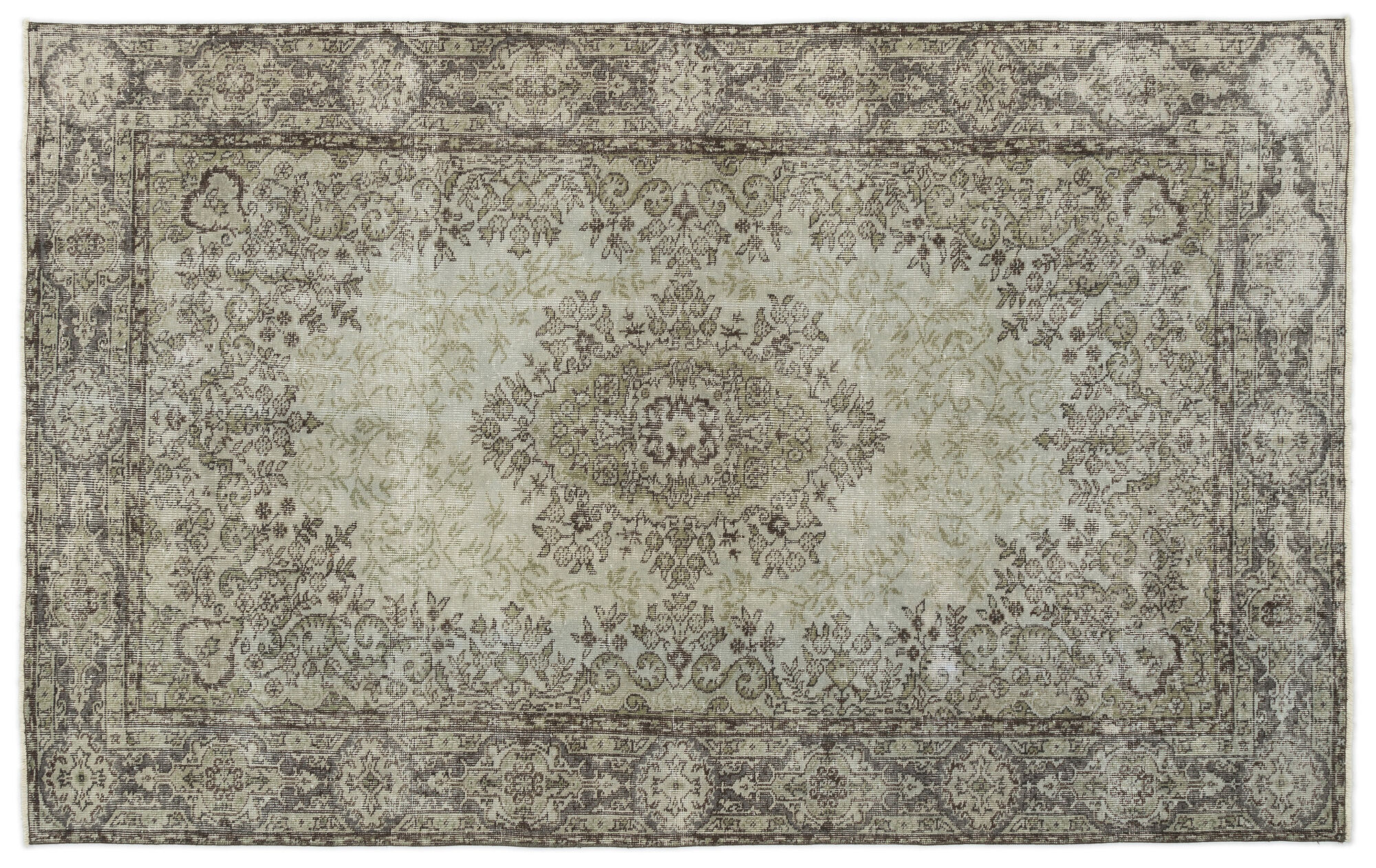 Apex Vintage Halı Yeşil 14584 161 cm X 253 cm