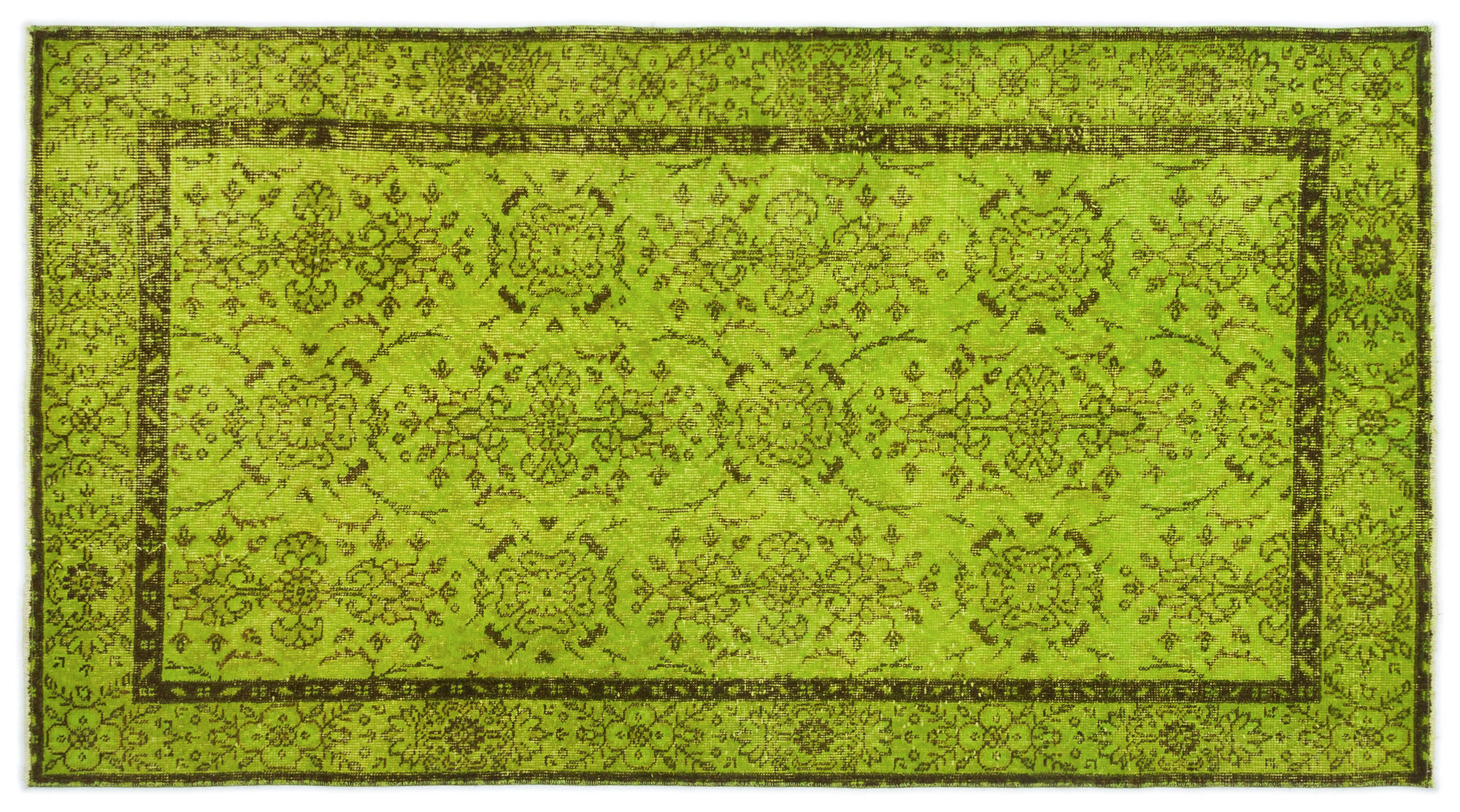 Apex Vintage Halı Yeşil 18517 111 cm X 203 cm