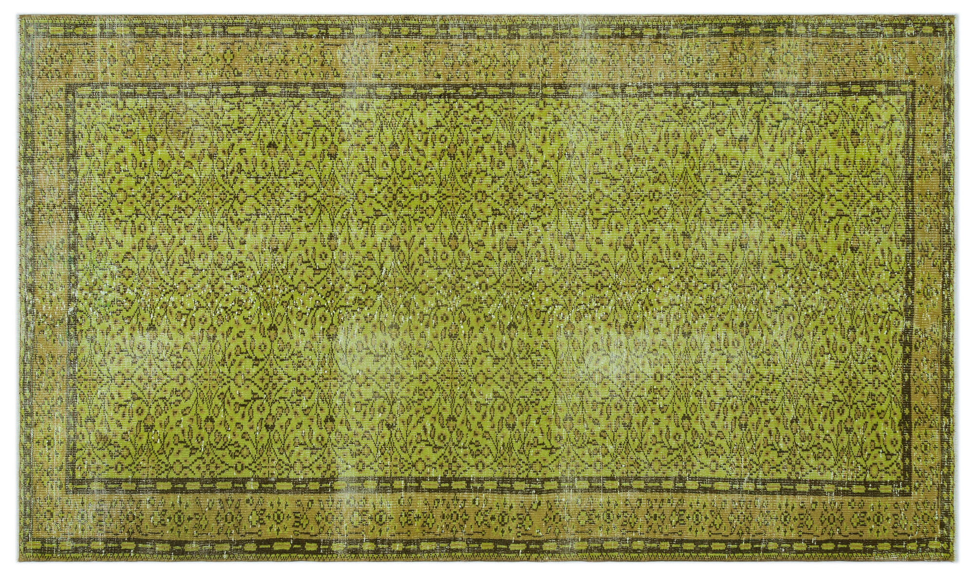 Apex Vintage Halı Yeşil 24237 163 cm X 278 cm