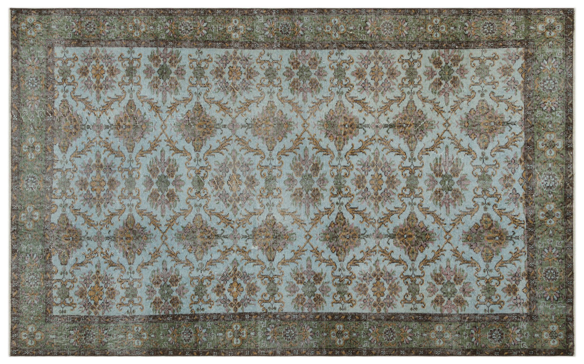 Apex Vintage Halı Yeşil 24346 173 cm X 279 cm