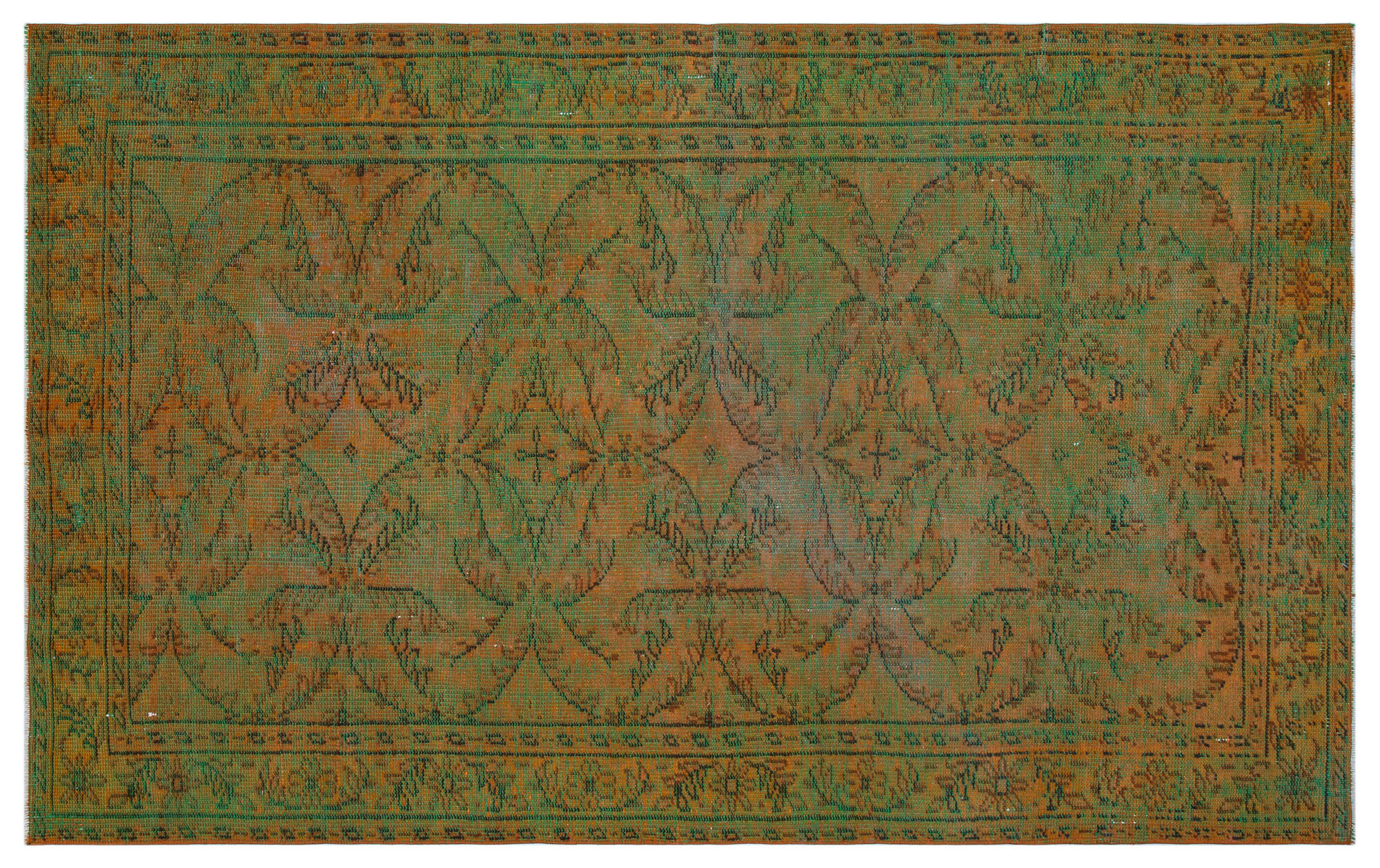 Apex Vintage Halı Yeşil 27136 166 cm X 258 cm