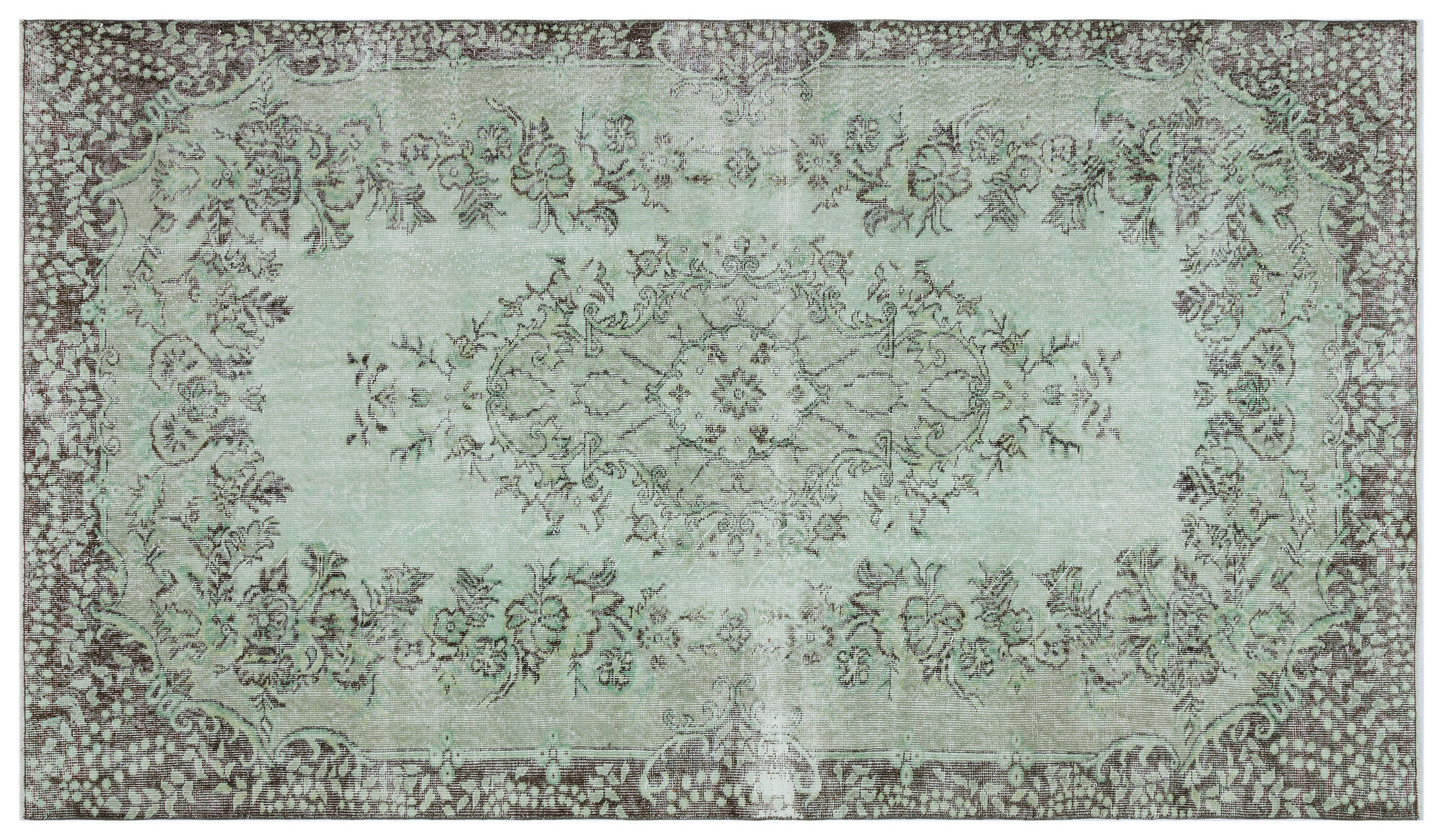 Apex Vintage Halı Yeşil 28413 167 cm X 292 cm