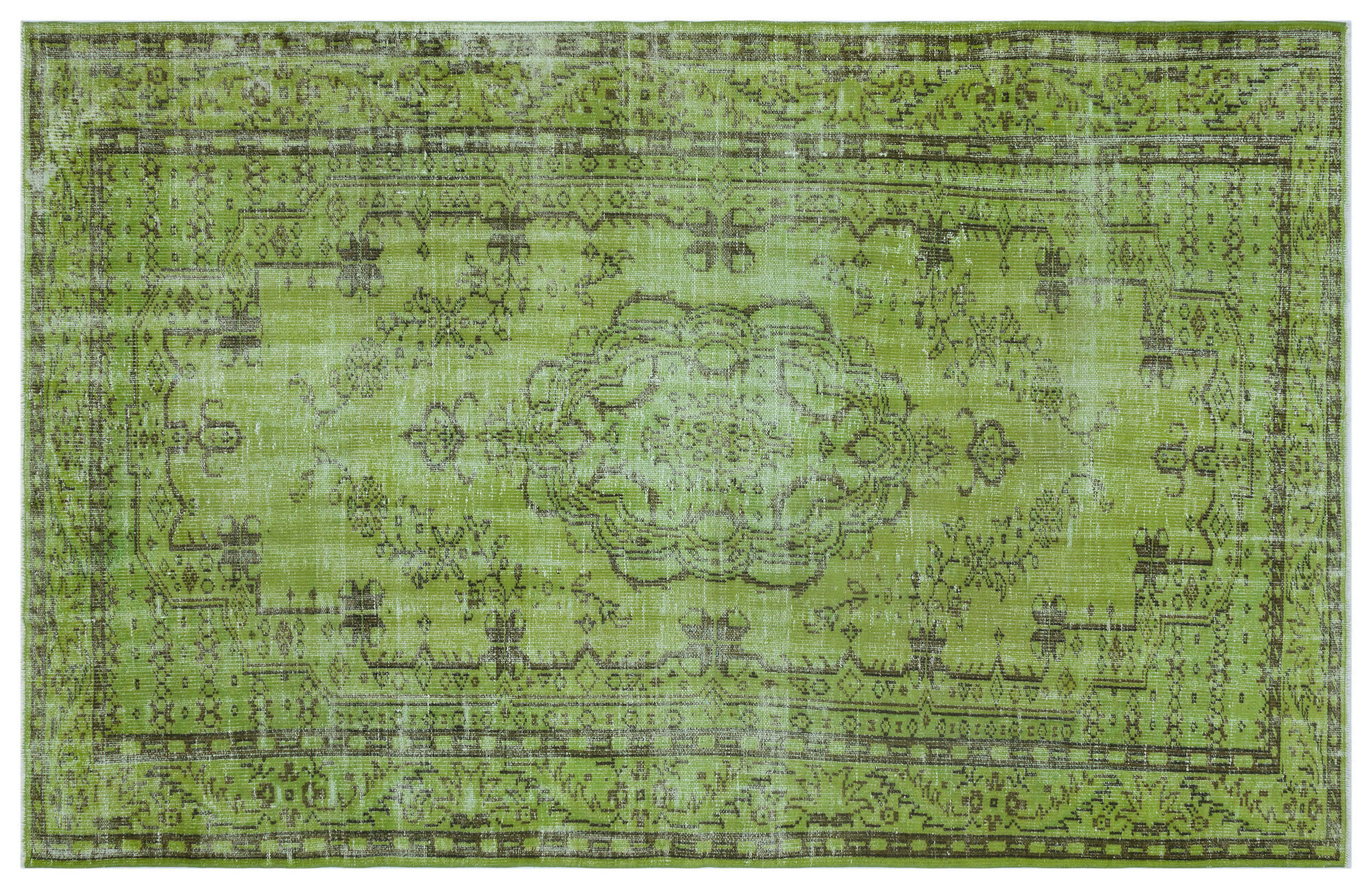 Apex Vintage Halı Yeşil 28988 192 cm X 286 cm
