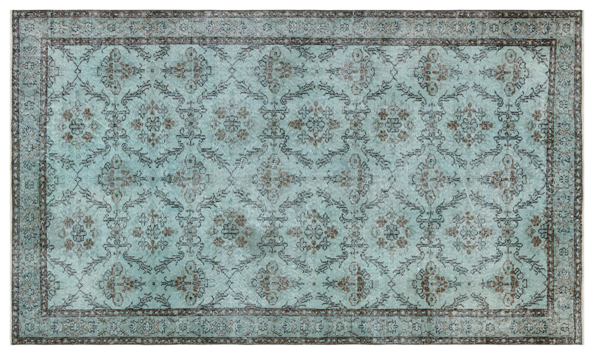 Apex Vintage Halı Yeşil 34584 151 cm X 262 cm