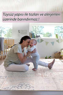Patchwork Desenli Şönil Dokuma Pamuk Polyester  Halı HS 420 (7)
