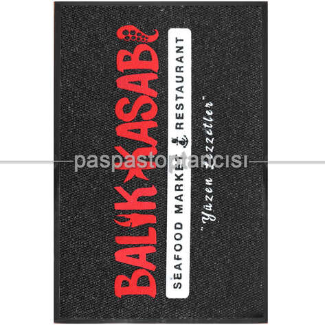 Balık Restaurantları için Logolu Paspas - 2