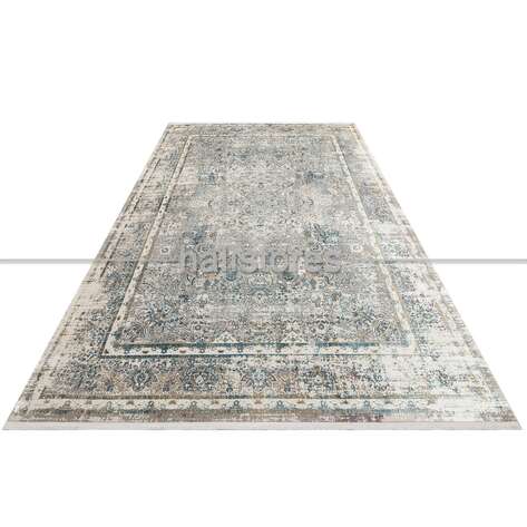 Bambu Halı Fresco 29 Krem-Mavi - 3