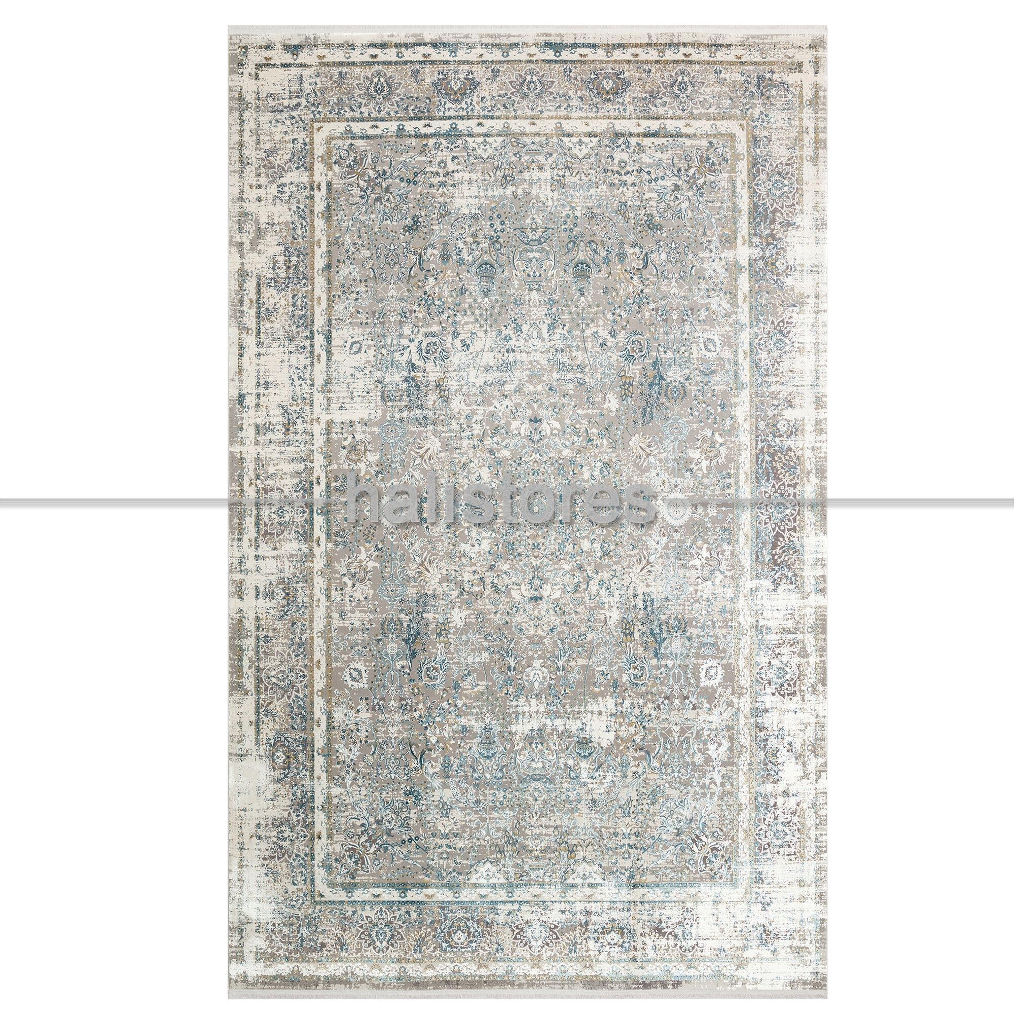 Bambu Halı Fresco 29 Krem-Mavi