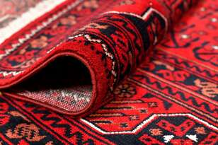 %100 Bambu Özel Tezgah Halısı Kırmızı Afgan 901 (4)