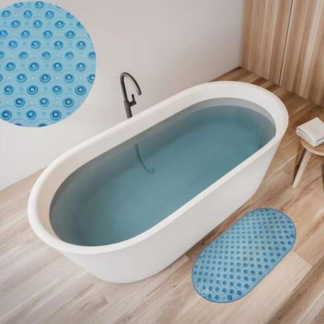 Banyo ve Duş Kaydırmazı Vakumlu Mavi - 2