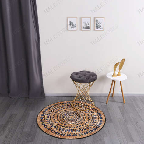 Baskılı Jüt Kilim Halı Zen - 3