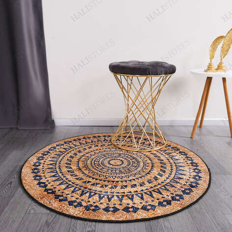 Baskılı Jüt Kilim Halı Zen - 1