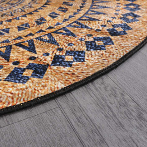 Baskılı Jüt Kilim Halı Zen - 5