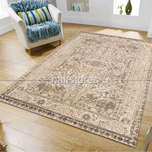 Halıstores - Bej Baskılı Kilim Halı VNT 01