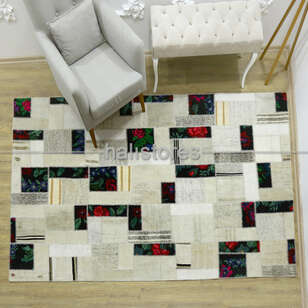 Bej Patchwork Anadolu Kırkyama Kilim (2)
