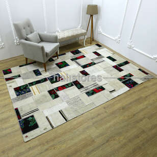 Bej Patchwork Anadolu Kırkyama Kilim (1)
