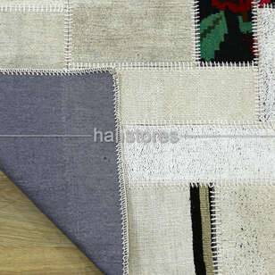 Bej Patchwork Anadolu Kırkyama Kilim (5)