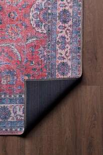 Eskitme Vintage Desenli Dokuma Taban Dekoratif Rustik Halı HS 84 (4)