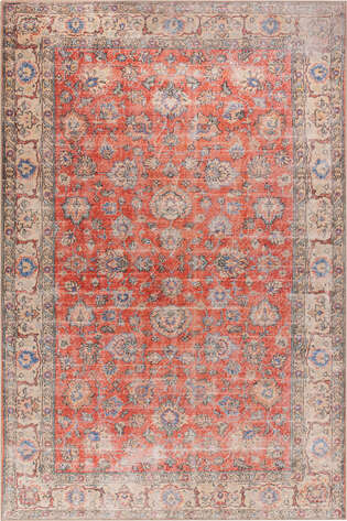 Eskitme Vintage Şönil Dokuma Pamuk Polyester  Halı HS 417 - 1