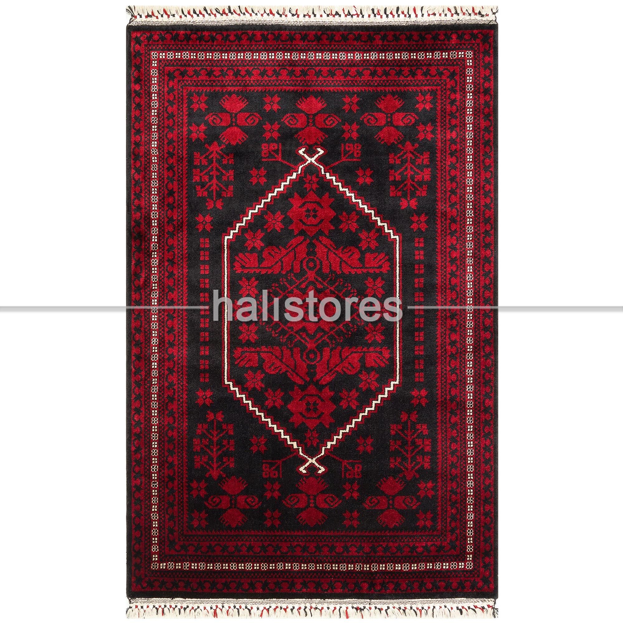 Bordo Afgan Halısı 956