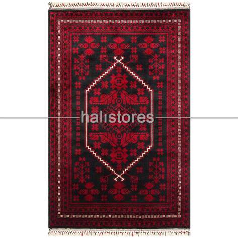 Bordo Afgan Halısı 956 - 1