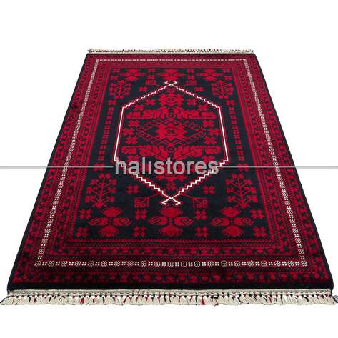 Bordo Afgan Halısı 956 - 2