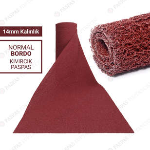 Bordo Kıvırcık Paspas 14 mm