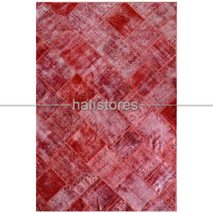 Bordo Patchwork Halı (3)