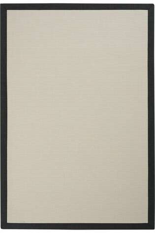 Bordürlü Sisal Halı Modern Kırık Beyaz Renkli HS406 - 1