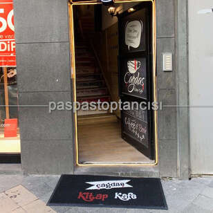 Cafeler için Logolu Paspas - 1