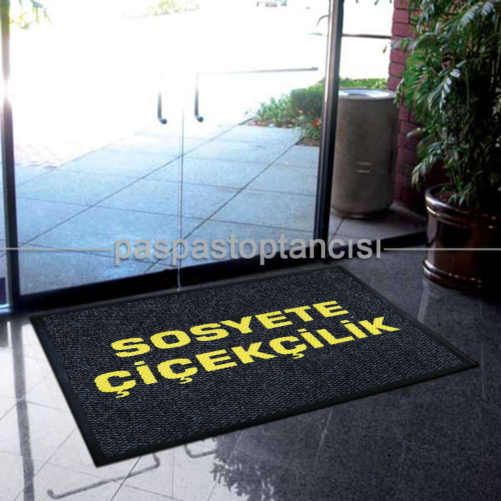 Çiçekçiler için Logolu Paspas