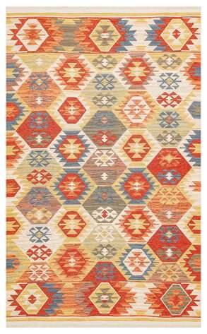 Çift Taraflı Yıkanabilir Otantik Kilim Nomad 01 Çok Renkli - 1