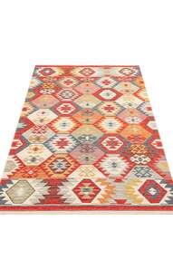 Çift Taraflı Yıkanabilir Otantik Kilim Nomad 01 Çok Renkli (6)