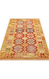 Çift Taraflı Yıkanabilir Otantik Kilim Nomad 03 Kırmızı (6)
