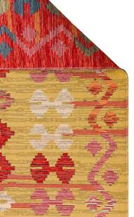 Çift Taraflı Yıkanabilir Otantik Kilim Nomad 03 Kırmızı (7)