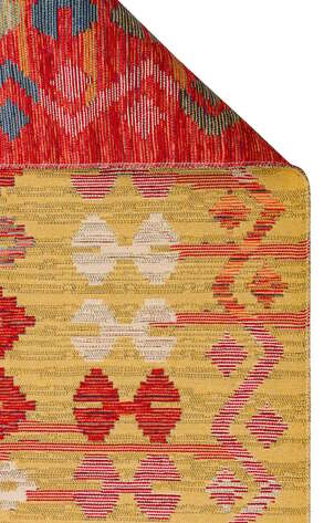 Çift Taraflı Yıkanabilir Otantik Kilim Nomad 03 Kırmızı - 7