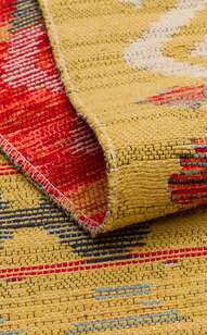 Çift Taraflı Yıkanabilir Otantik Kilim Nomad 03 Kırmızı (4)