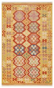 Çift Taraflı Yıkanabilir Otantik Kilim Nomad 03 Kırmızı (2)