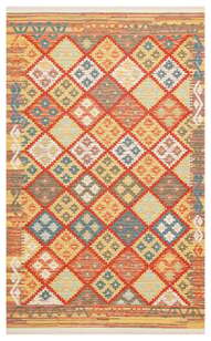 Çift Taraflı Yıkanabilir Otantik Kilim Nomad 05 Terra  (1)