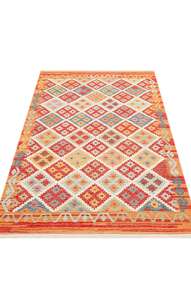 Çift Taraflı Yıkanabilir Otantik Kilim Nomad 05 Terra  (6)
