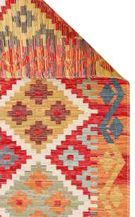 Çift Taraflı Yıkanabilir Otantik Kilim Nomad 05 Terra  (7)
