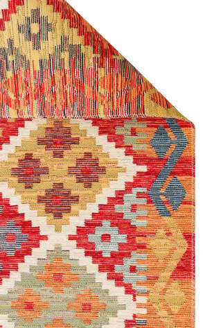 Çift Taraflı Yıkanabilir Otantik Kilim Nomad 05 Terra  - 7