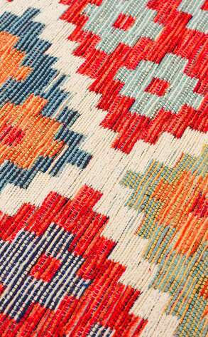 Çift Taraflı Yıkanabilir Otantik Kilim Nomad 05 Terra  - 5