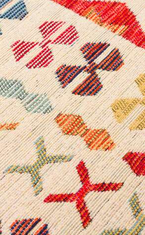 Çift Taraflı Yıkanabilir Otantik Kilim Nomad 08 Çok Renkli - 5