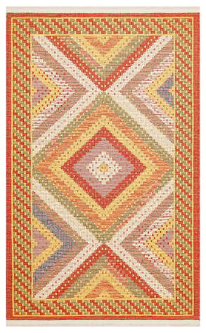 Çift Taraflı Yıkanabilir Otantik Kilim Nomad 10 Kırmızı - 1